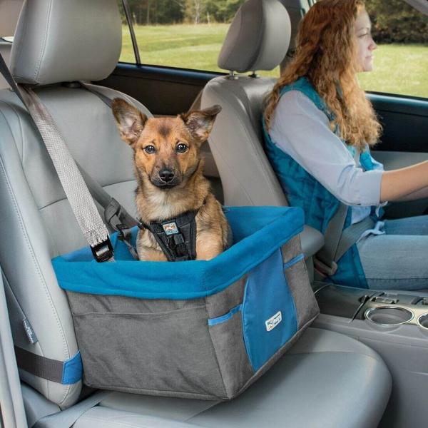 Kurgo Heather Booster Seat Blue/Charcoal Kurgo Heather Booster Seat Blue/Charcoal